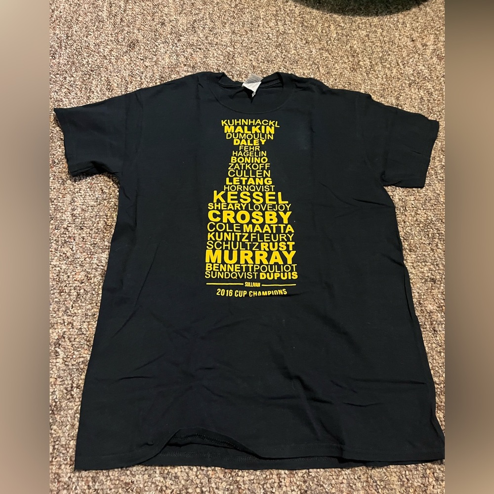 2016 Pittsburgh Penguins Stanley Cup champs shirt with all the names